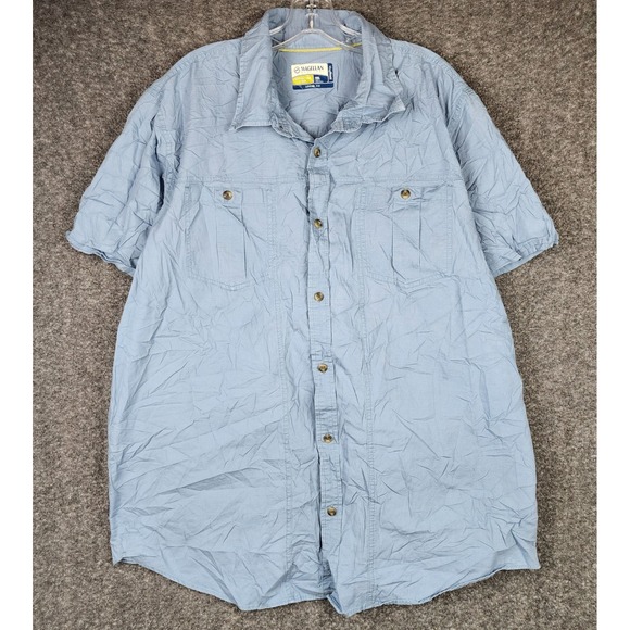 Magellan Outdoors Other - Magellan Outdoors Adventure Gear Men 2XL Blue Short Sleeve MagShield Loose Shirt